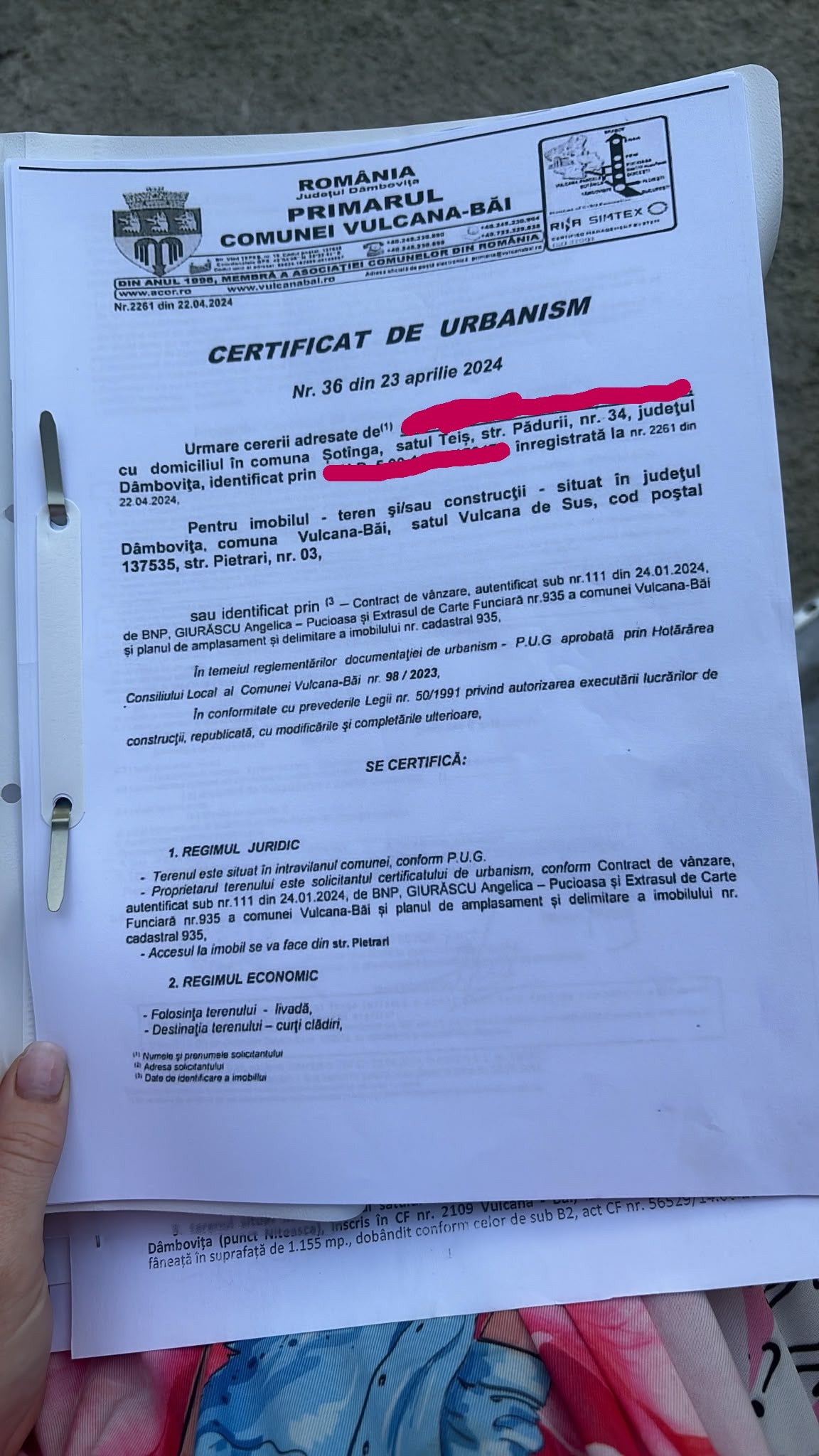 Teren intravilan 700 mp cu fundație și proiect de casă – Vulcana de Sus (12999 € negociabil)